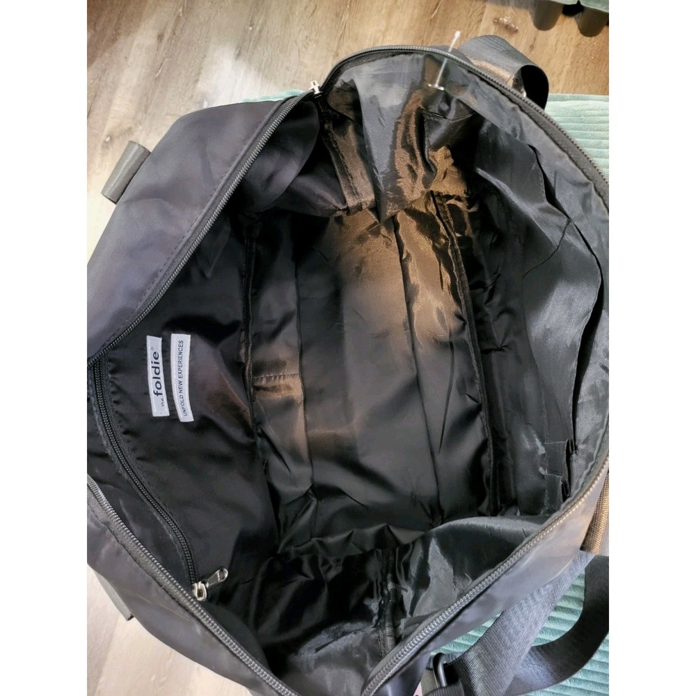 The Foldie Expandable Travel Tote Bag Black - Picture 3 of 6